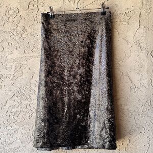 Vintage Snake Print Skirt